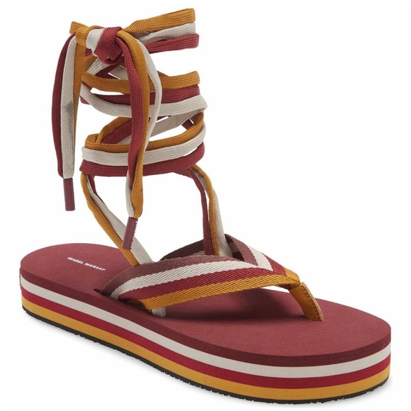 Isabel Marant Tunoi Rope Lace-Up Sandal - Picture 1 of 10